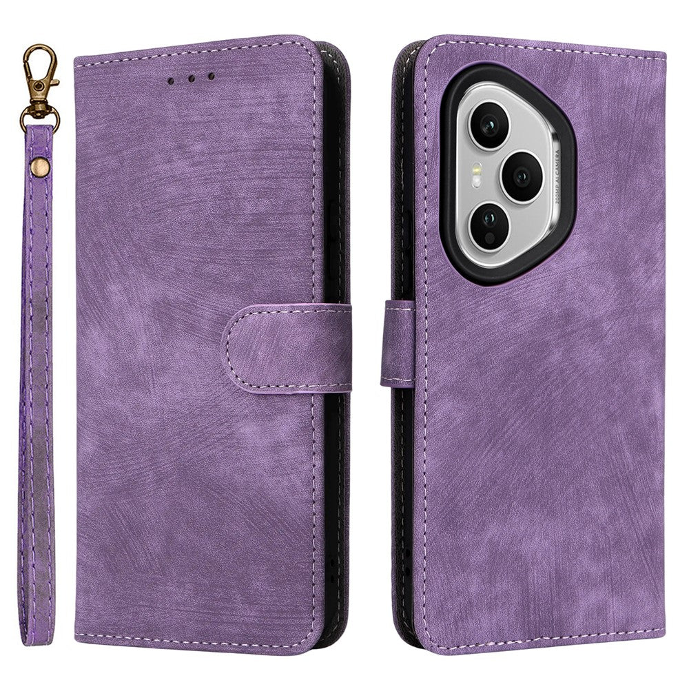 For Honor 400 Pro 5G (Global) Case Wallet RFID Blocking PU Leather Phone Cover Stand with Strap