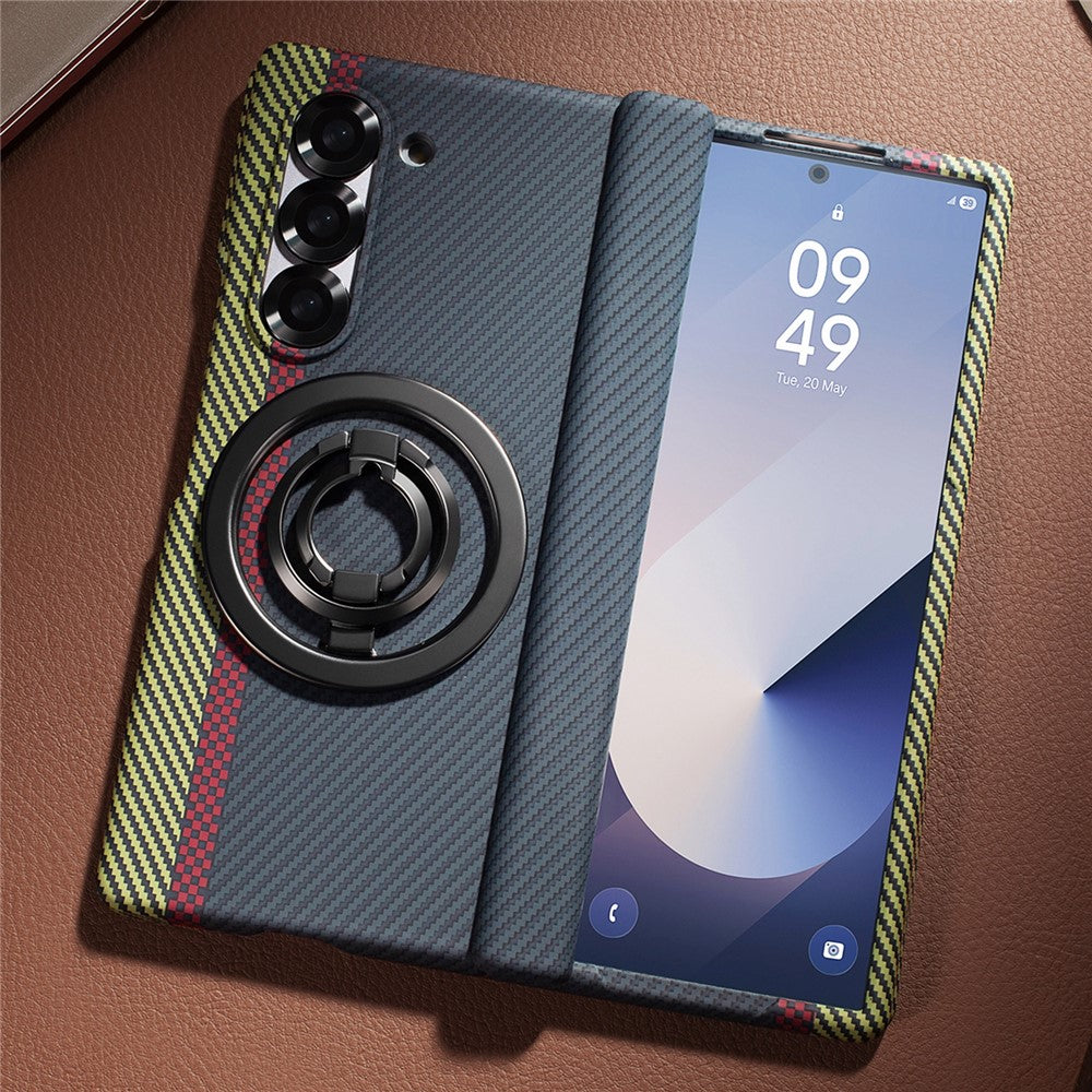 Galaxy Z Fold5 5G Magnet-Ring Hülle mit Ständer & Schutzfolie