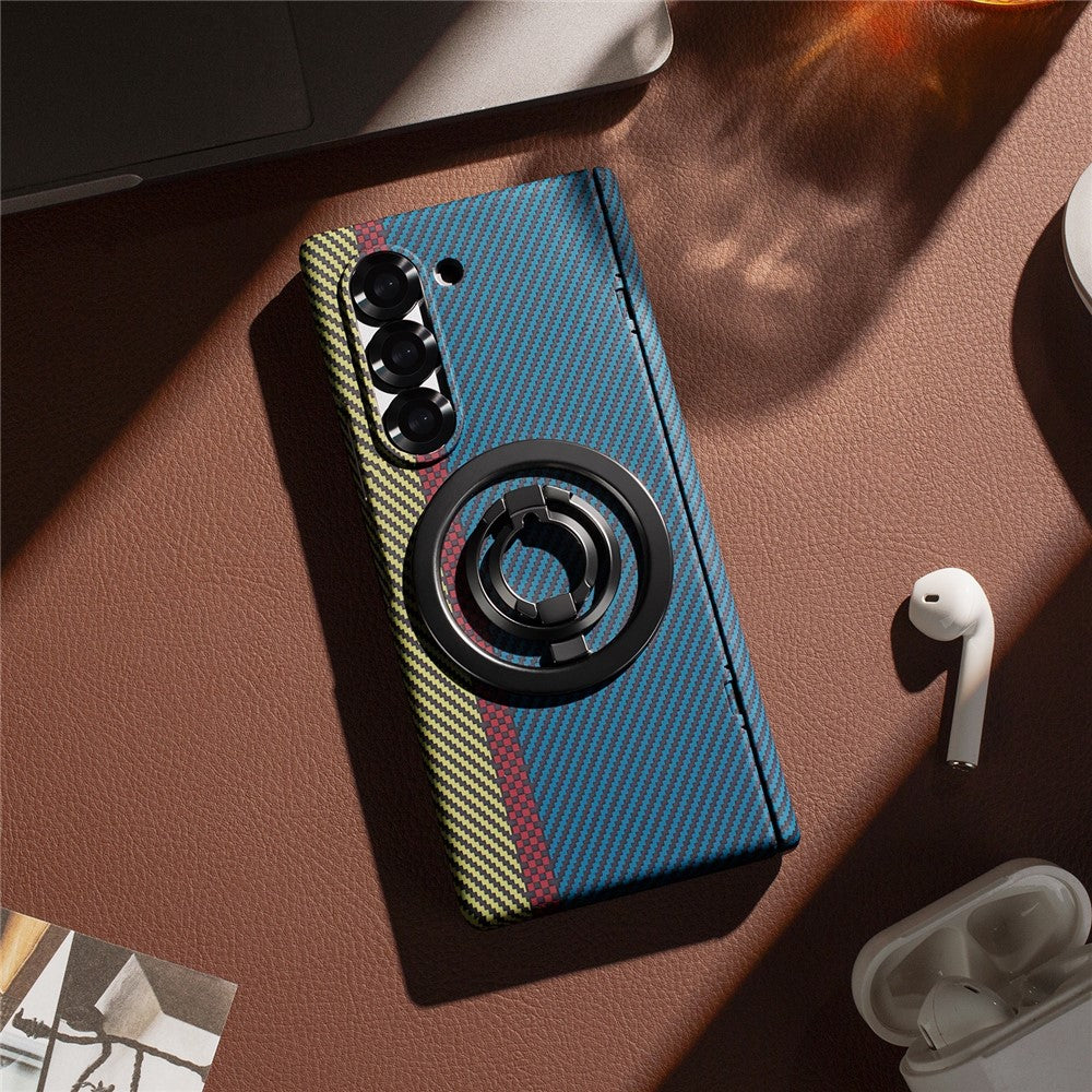 Galaxy Z Fold5 5G Magnet-Ring Hülle mit Ständer & Schutzfolie