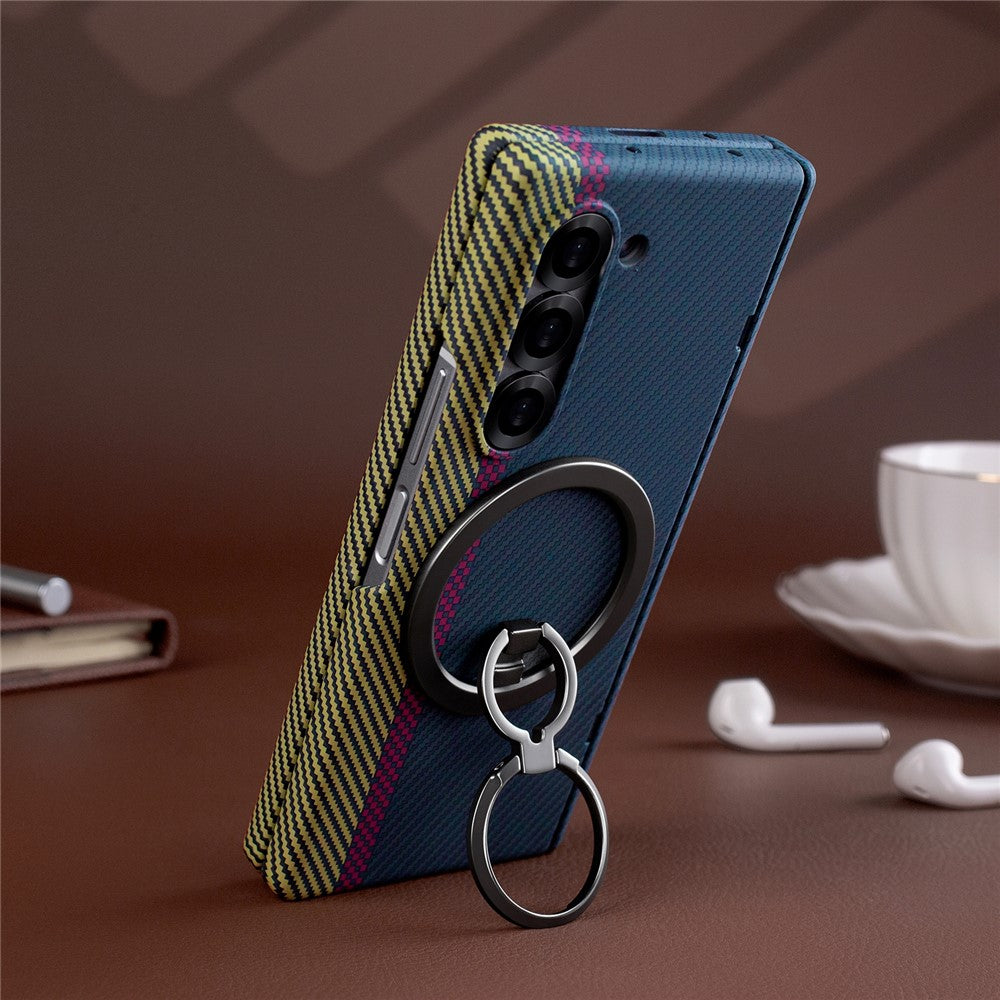 Galaxy Z Fold5 5G Magnet-Ring Hülle mit Ständer & Schutzfolie