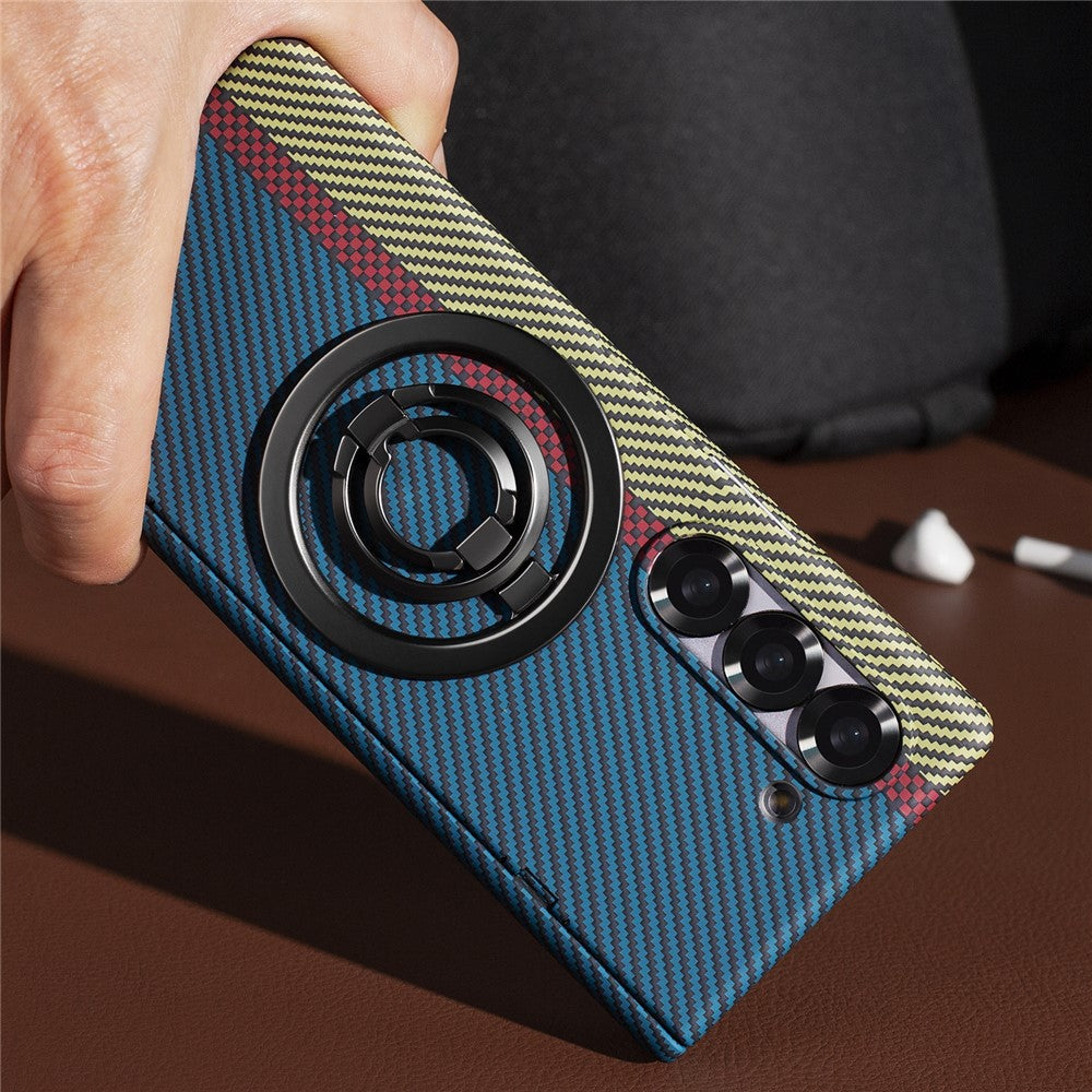 Galaxy Z Fold5 5G Magnet-Ring Hülle mit Ständer & Schutzfolie