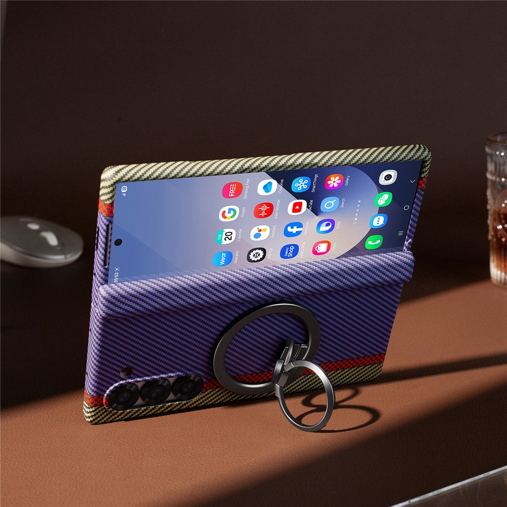 Galaxy Z Fold5 5G Magnet-Ring Hülle mit Ständer & Schutzfolie
