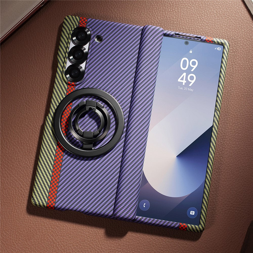 Galaxy Z Fold5 5G Magnet-Ring Hülle mit Ständer & Schutzfolie