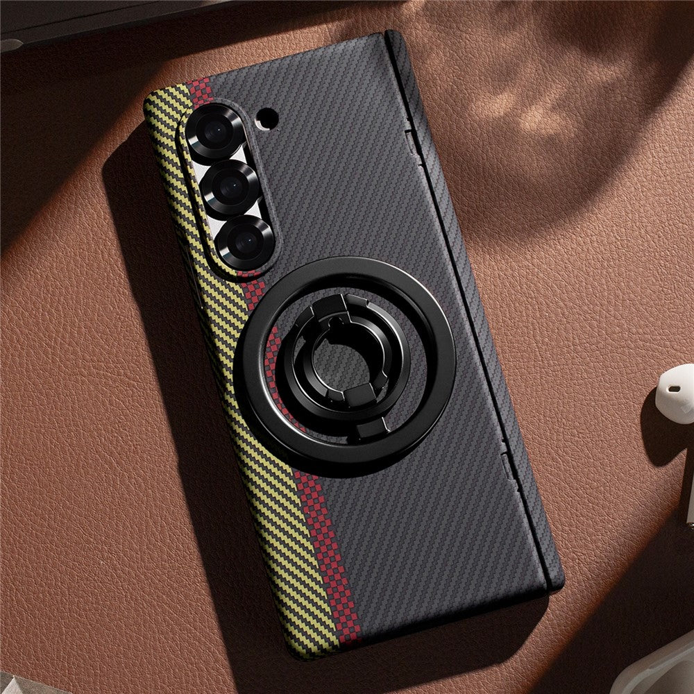 Galaxy Z Fold5 5G Magnet-Ring Hülle mit Ständer & Schutzfolie