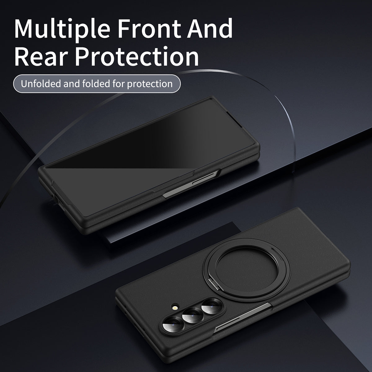 Galaxy Z Fold7 5G Magnetische Hülle – mit Ständer & Panzerglas-Displayschutz
