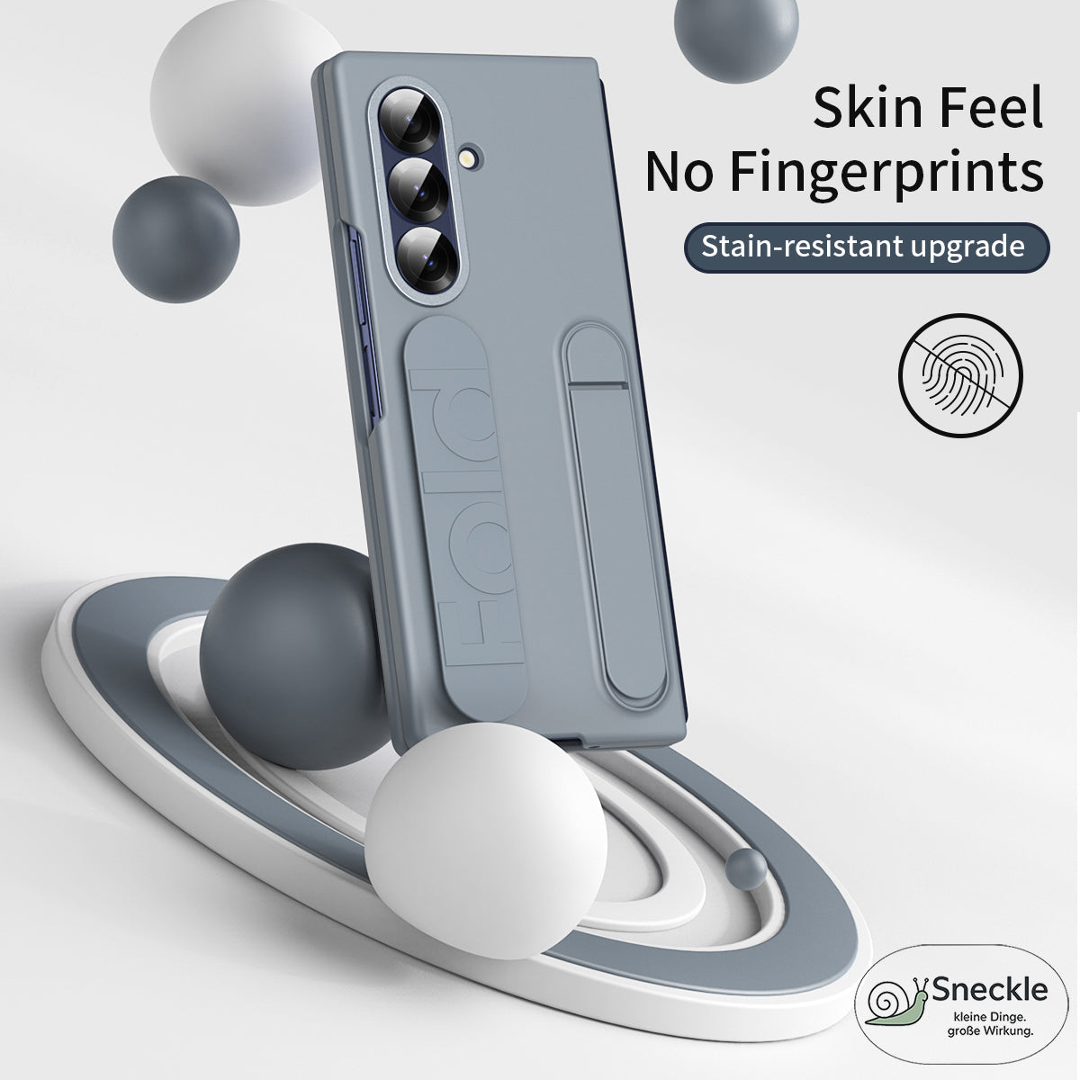 Galaxy Z Fold7 5G Hülle aus Silikon mit Ständer & Handschlaufe