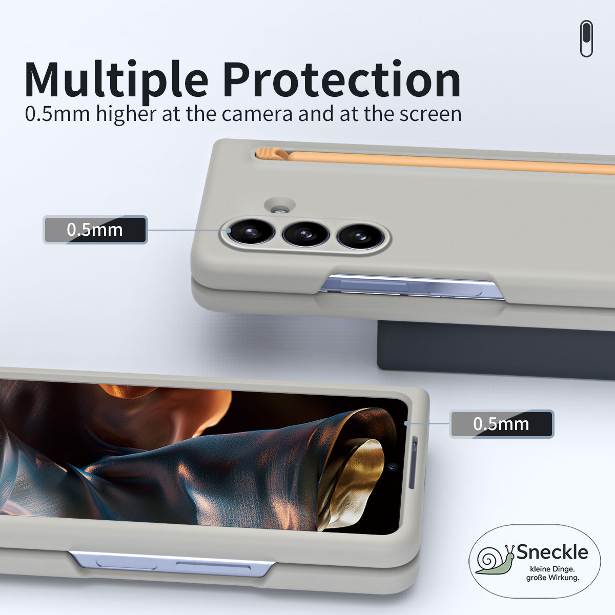 Galaxy Z Fold7 5G Hülle mit Stylus-Fach – Robuster Schutz