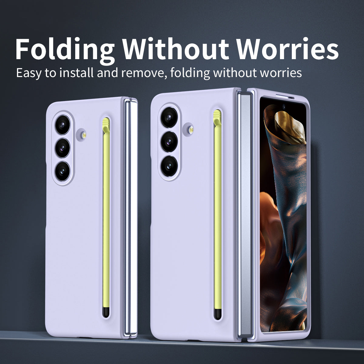 Galaxy Z Fold7 5G Hülle mit Stylus-Fach – Robuster Schutz