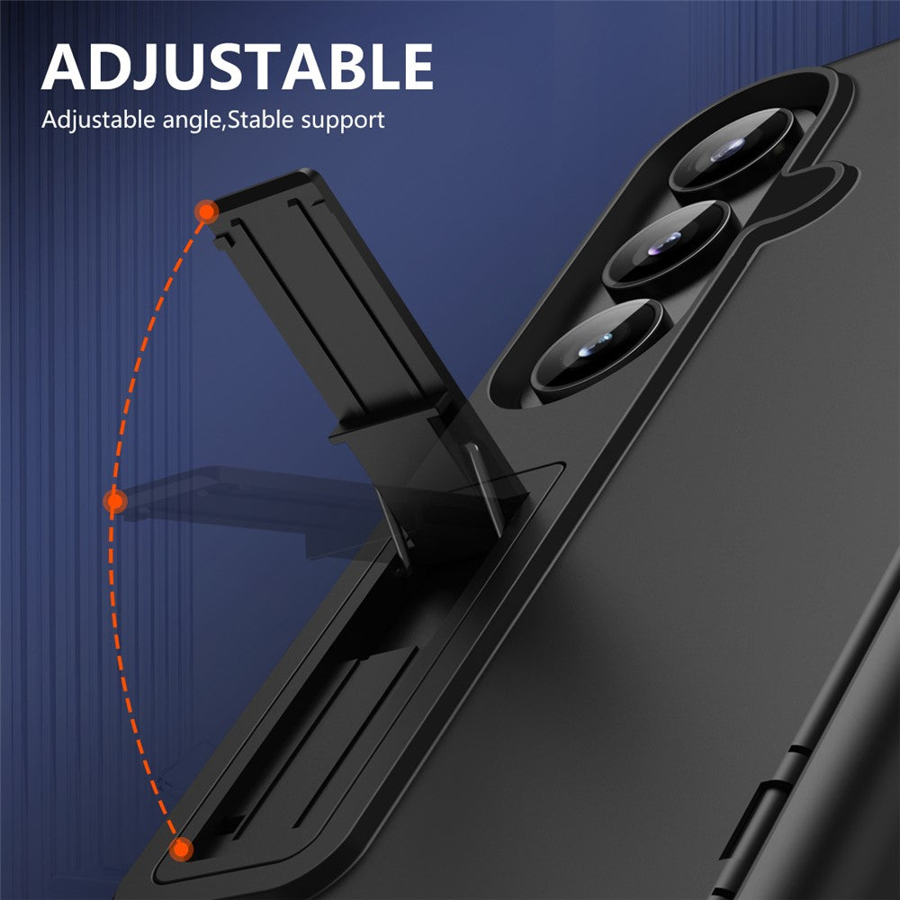 For Samsung Galaxy Z Fold7 5G Case Hard PC Anti-Drop Phone Cover with Kickstand