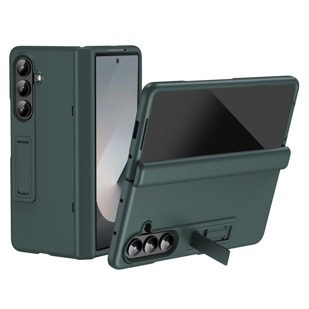 For Samsung Galaxy Z Fold7 5G Case Hard PC Anti-Drop Phone Cover with Kickstand