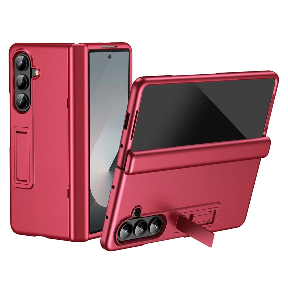 For Samsung Galaxy Z Fold7 5G Case Hard PC Anti-Drop Phone Cover with Kickstand