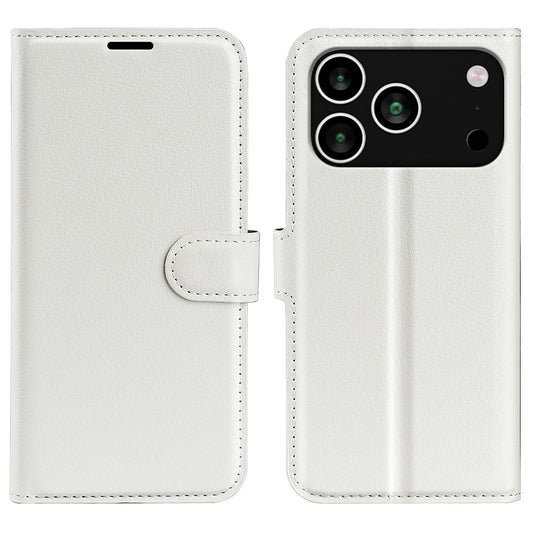 For iPhone 18 Pro / 17 Pro Case Litchi Texture Shockproof Leather Wallet Phone Cover