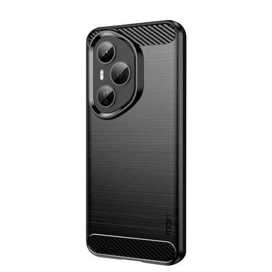Honor 400 Pro 5G (Global) Handyhülle – MOFI Rückseite mit gebürsteter Textur, weiches TPU-Gehäuse aus Kohlefaser