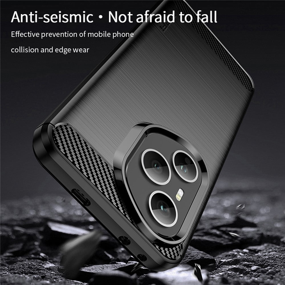 MOFI For Honor 400 Pro 5G (Global) Back Cover  Brushed Texture Carbon Fiber Soft TPU Case
