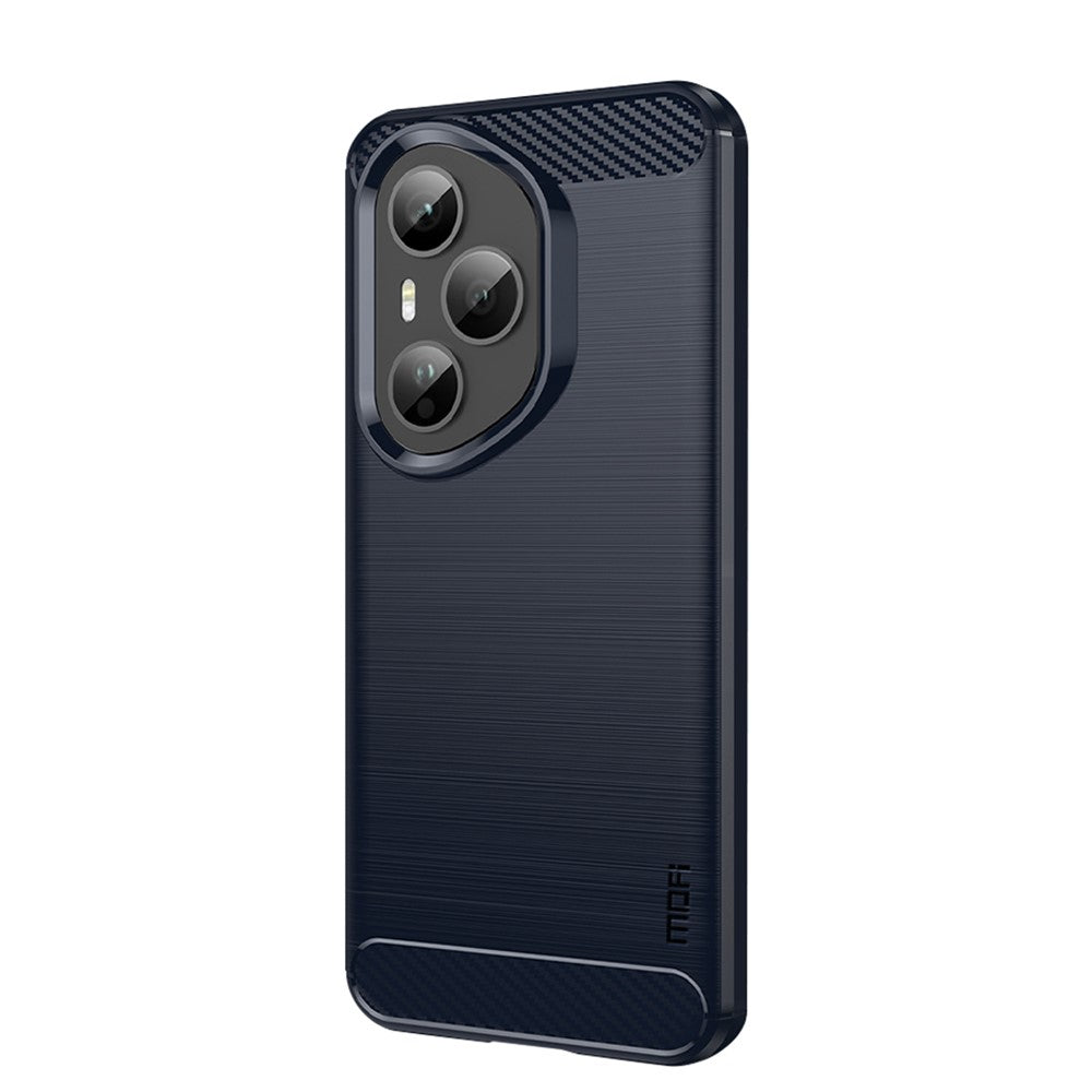 MOFI For Honor 400 Pro 5G (Global) Back Cover  Brushed Texture Carbon Fiber Soft TPU Case