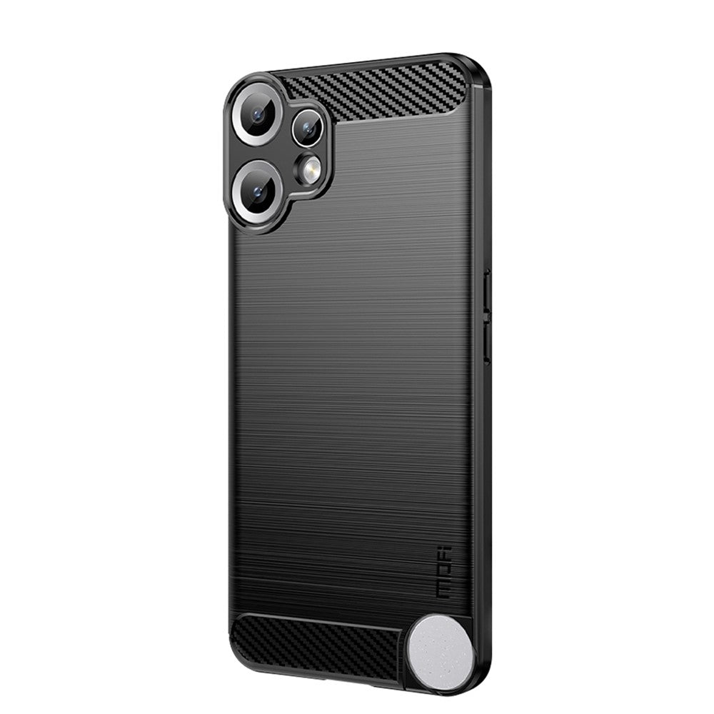 MOFI For Nothing CMF Phone 2 Pro Back Cover  Brushed Texture Carbon Fiber Soft TPU Case