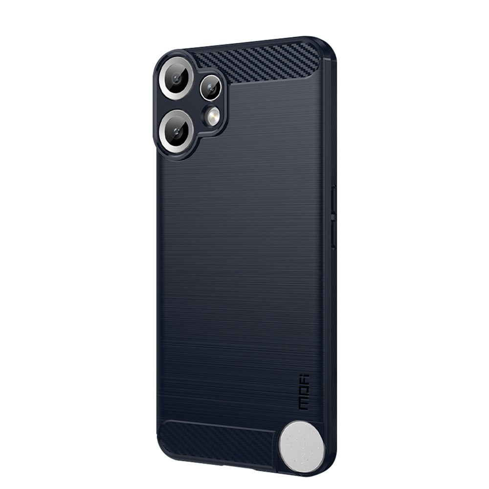 MOFI For Nothing CMF Phone 2 Pro Back Cover  Brushed Texture Carbon Fiber Soft TPU Case