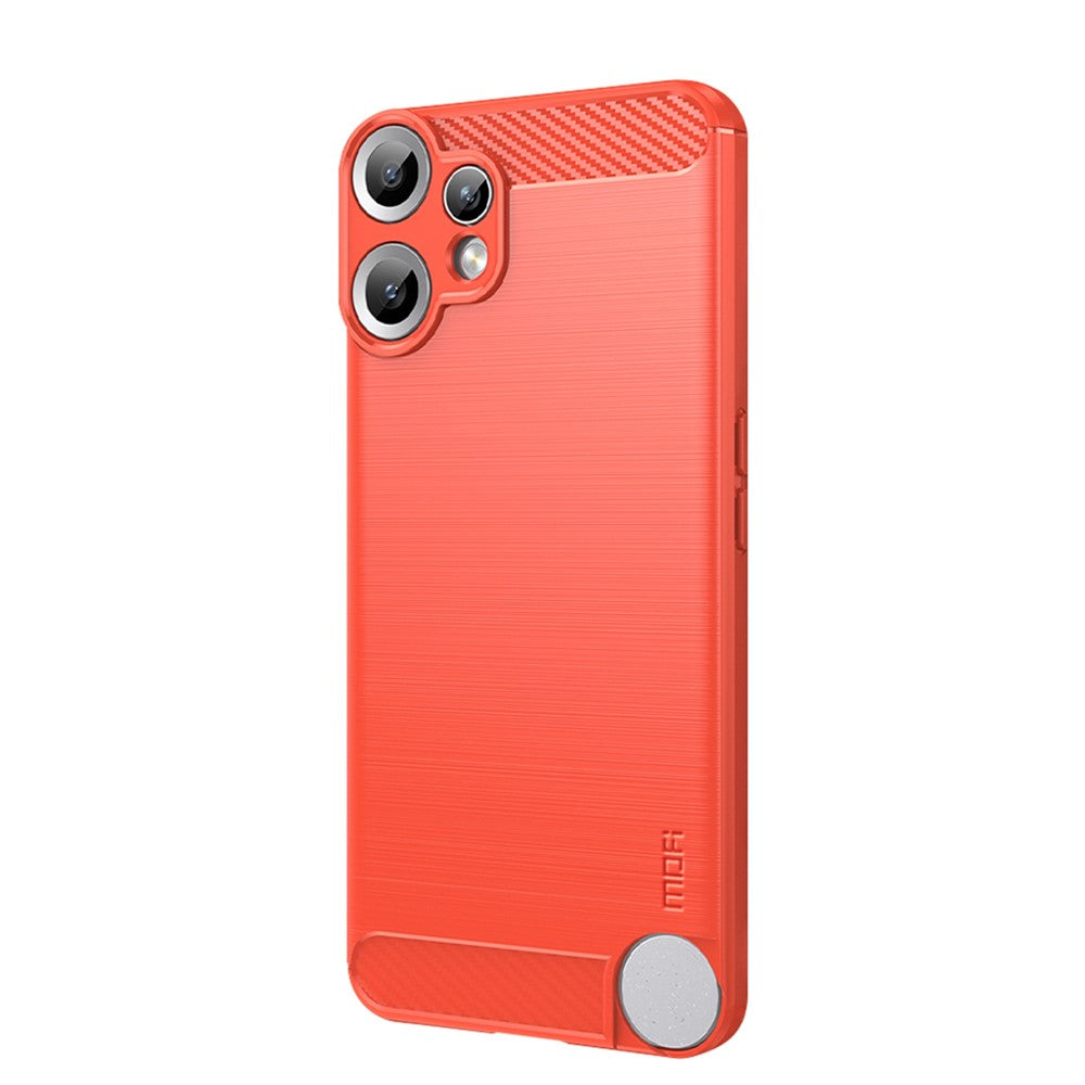 MOFI For Nothing CMF Phone 2 Pro Back Cover  Brushed Texture Carbon Fiber Soft TPU Case