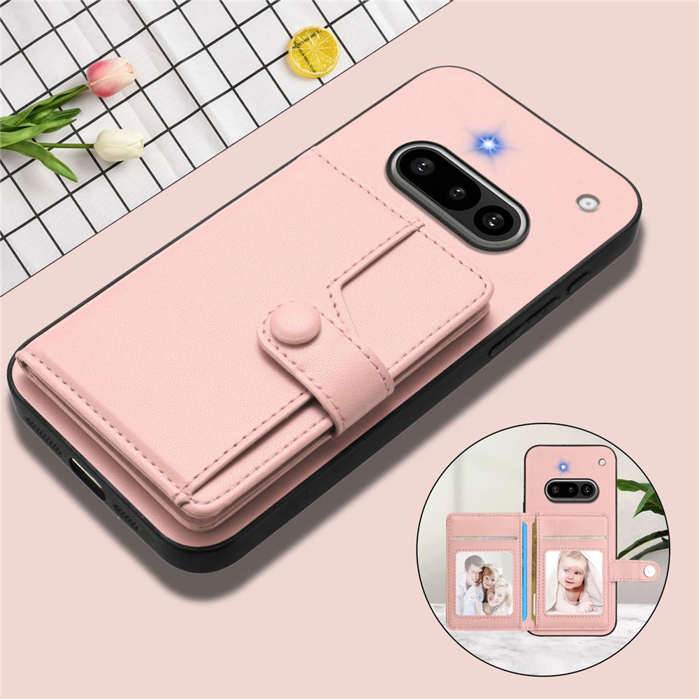 Nothing Phone (3a) Wallet-Handyhülle – RFID-Blockierend, mit Kartenhalter & Ständer, aus TPU & PU-Leder