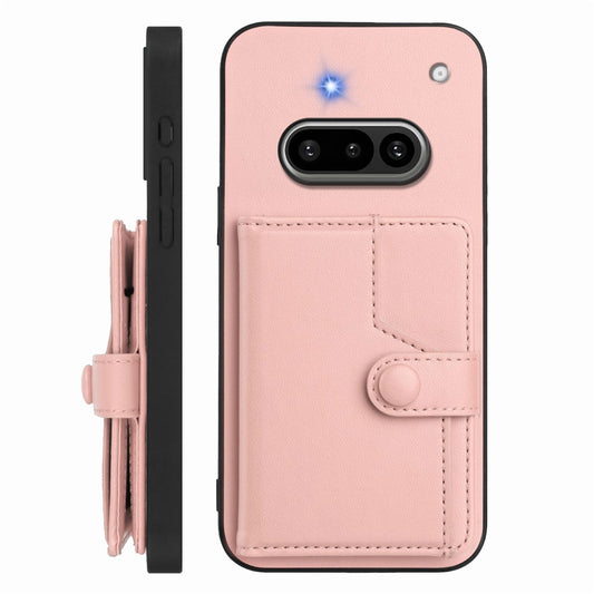 Nothing Phone (3a) Wallet-Handyhülle – RFID-Blockierend, mit Kartenhalter & Ständer, aus TPU & PU-Leder