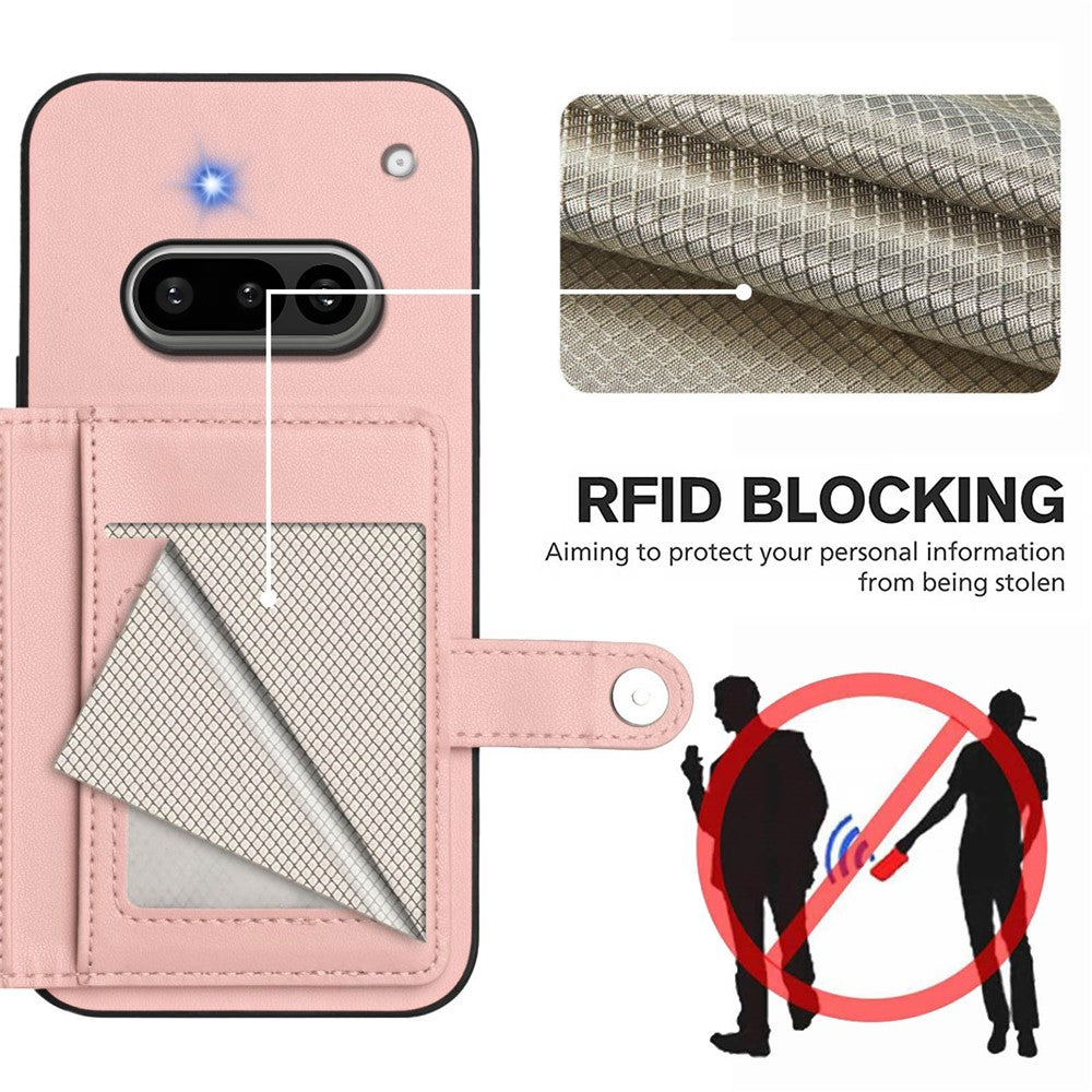 Nothing Phone (3a) Wallet-Handyhülle – RFID-Blockierend, mit Kartenhalter & Ständer, aus TPU & PU-Leder