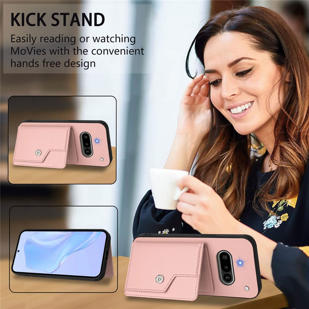 Nothing Phone (3a) Wallet-Handyhülle – RFID-Blockierend, mit Kartenhalter & Ständer, aus TPU & PU-Leder