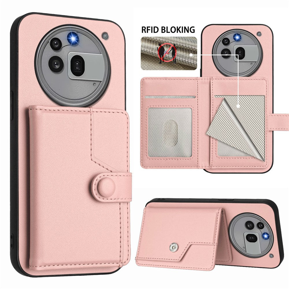 Nothing Phone (3a) Pro Wallet-Handyhülle – RFID-Blockierend, mit Kartenhalter & Ständer, aus TPU & PU-Leder