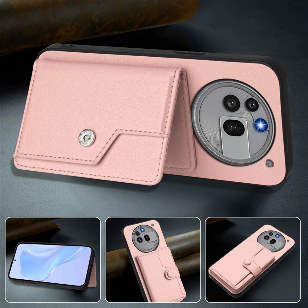 Nothing Phone (3a) Pro Wallet-Handyhülle – RFID-Blockierend, mit Kartenhalter & Ständer, aus TPU & PU-Leder
