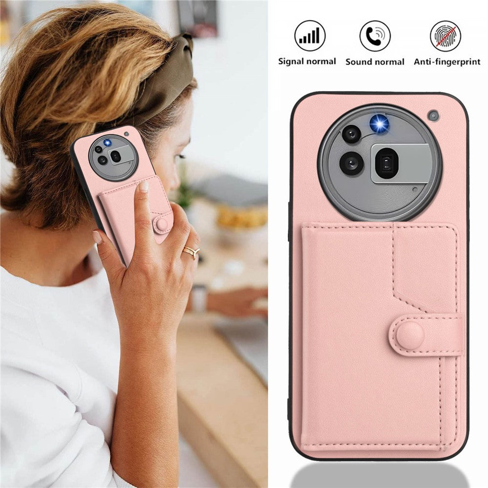 Nothing Phone (3a) Pro Wallet-Handyhülle – RFID-Blockierend, mit Kartenhalter & Ständer, aus TPU & PU-Leder