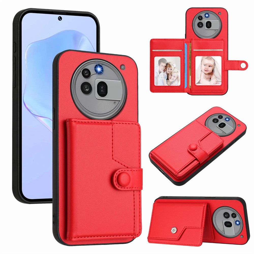 Nothing Phone (3a) Pro Wallet-Handyhülle – RFID-Blockierend, mit Kartenhalter & Ständer, aus TPU & PU-Leder