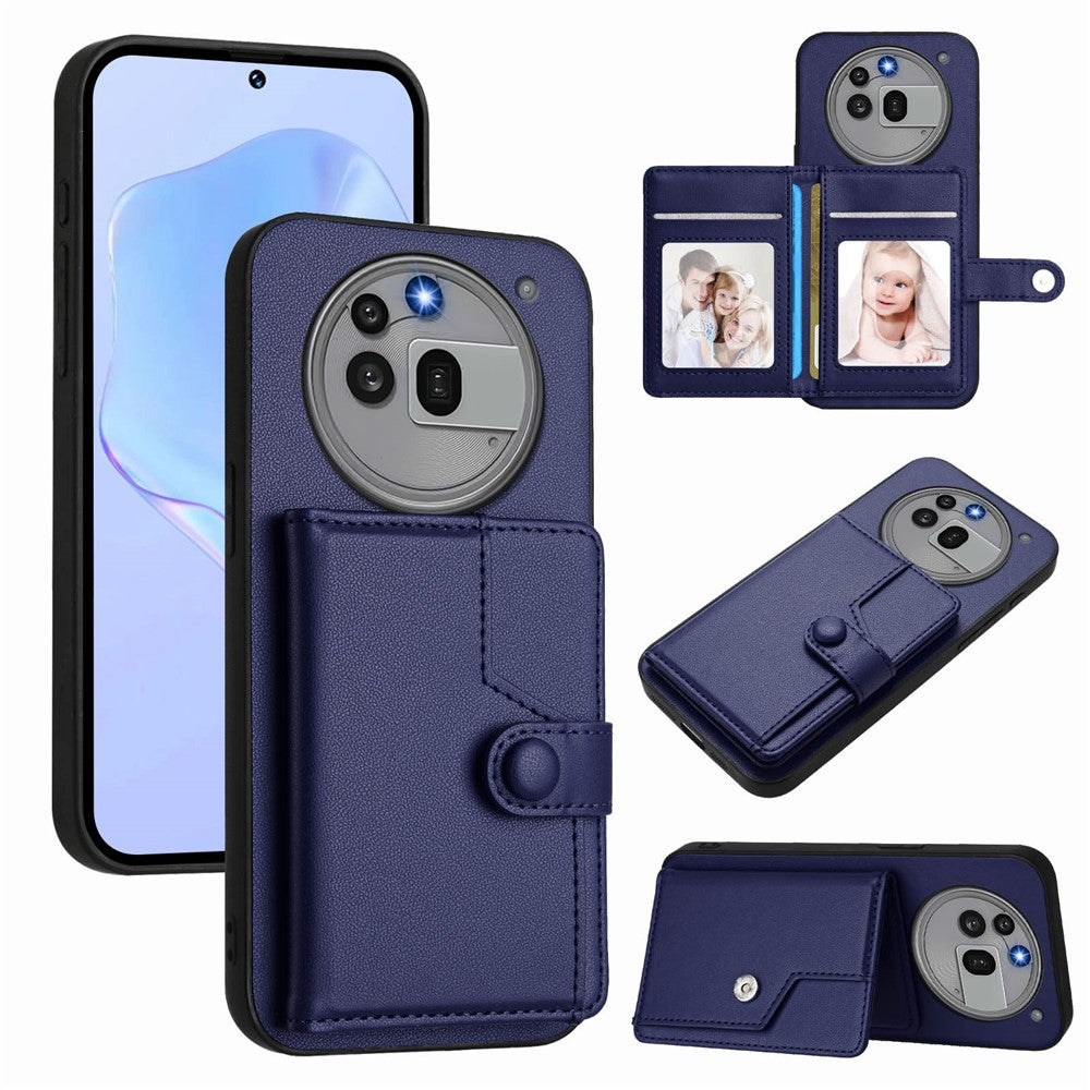 Nothing Phone (3a) Pro Wallet-Handyhülle – RFID-Blockierend, mit Kartenhalter & Ständer, aus TPU & PU-Leder