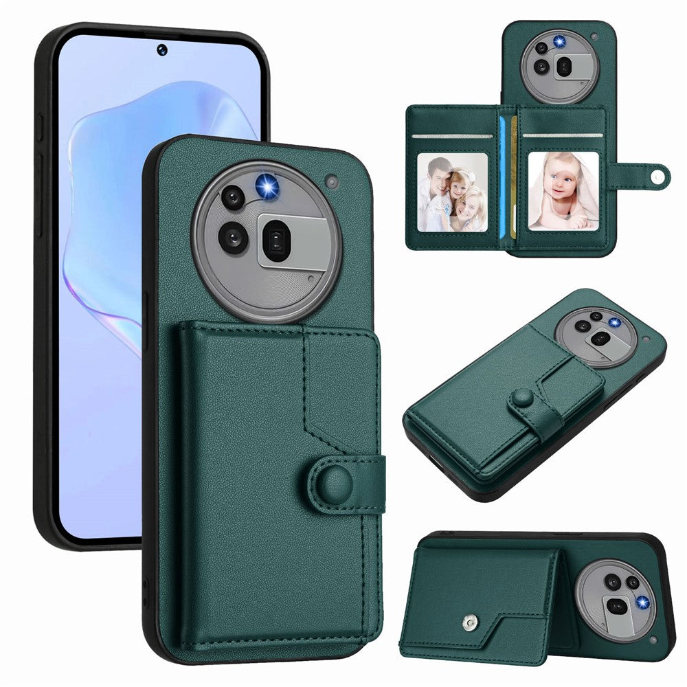 Nothing Phone (3a) Pro Wallet-Handyhülle – RFID-Blockierend, mit Kartenhalter & Ständer, aus TPU & PU-Leder