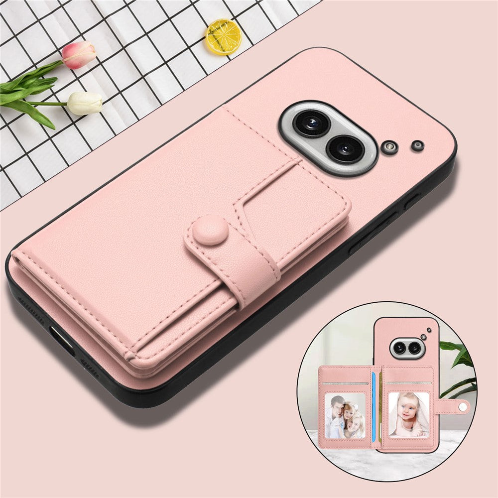 Nothing Phone (2a) Wallet-Handyhülle – RFID-Blockierend, mit Kartenhalter & Ständer, aus TPU & PU-Leder
