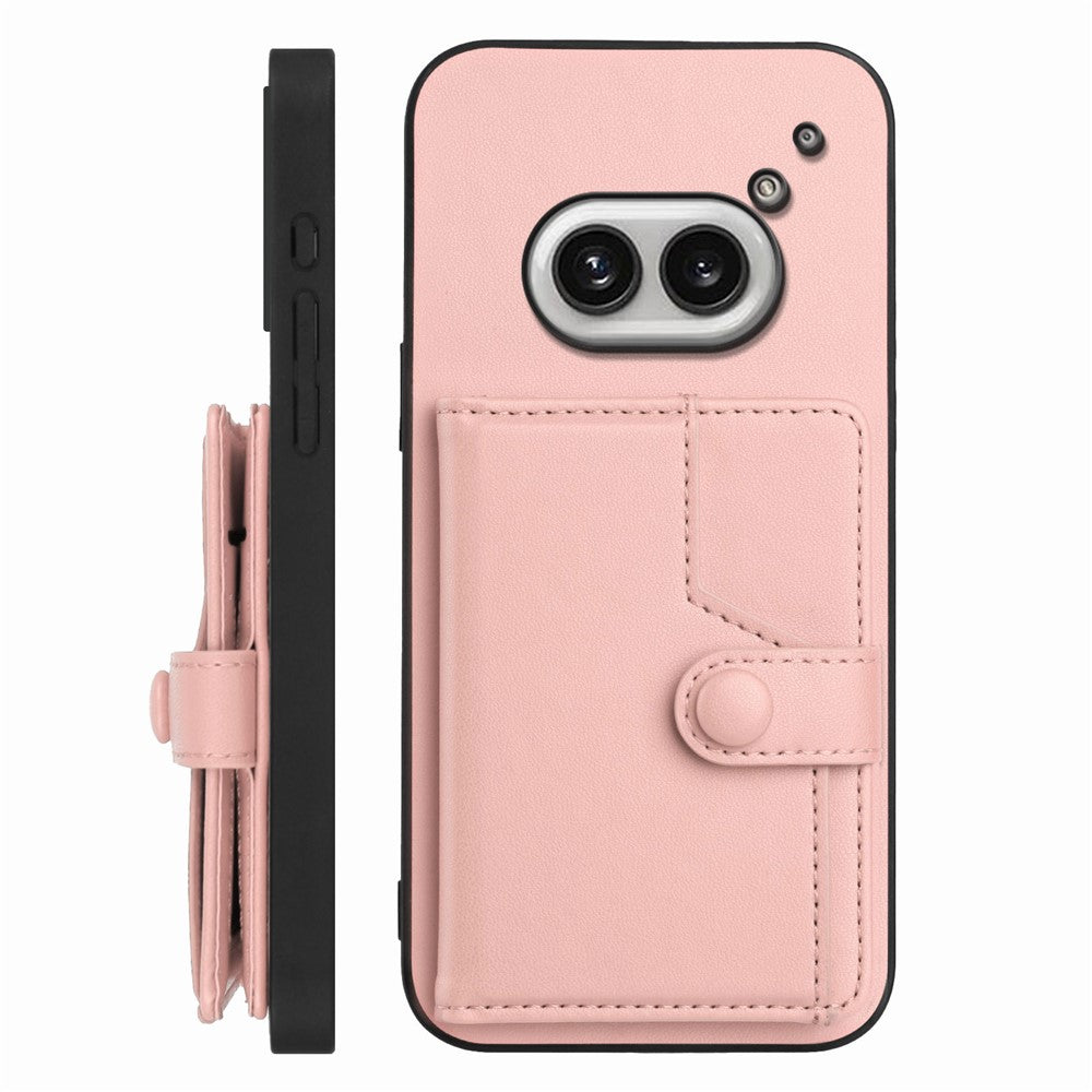 Nothing Phone (2a) Wallet-Handyhülle – RFID-Blockierend, mit Kartenhalter & Ständer, aus TPU & PU-Leder