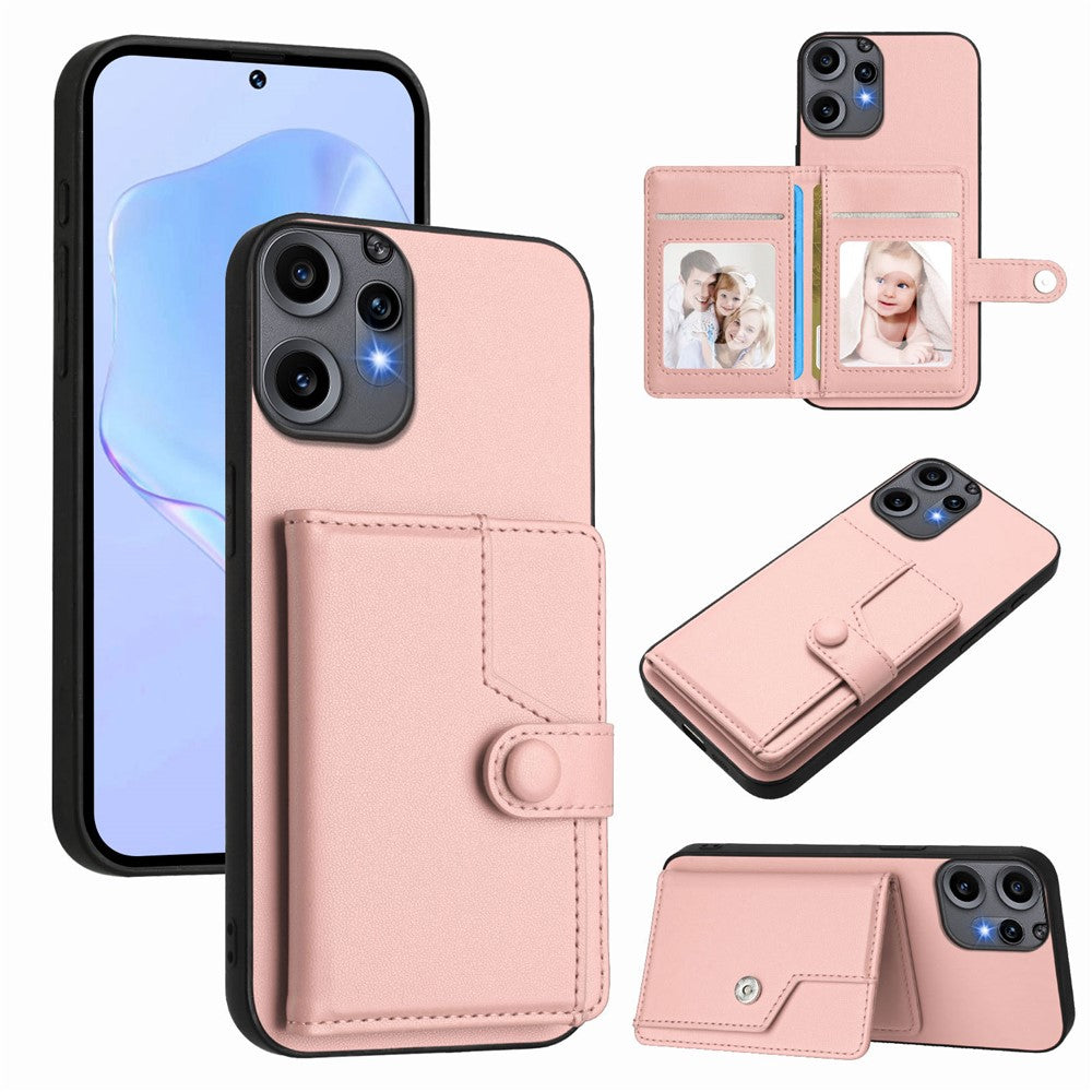 Nothing CMF Phone 2 Pro Wallet-Handyhülle – RFID-Blockierend, mit Kartenhalter & Ständer, aus TPU & PU-Leder