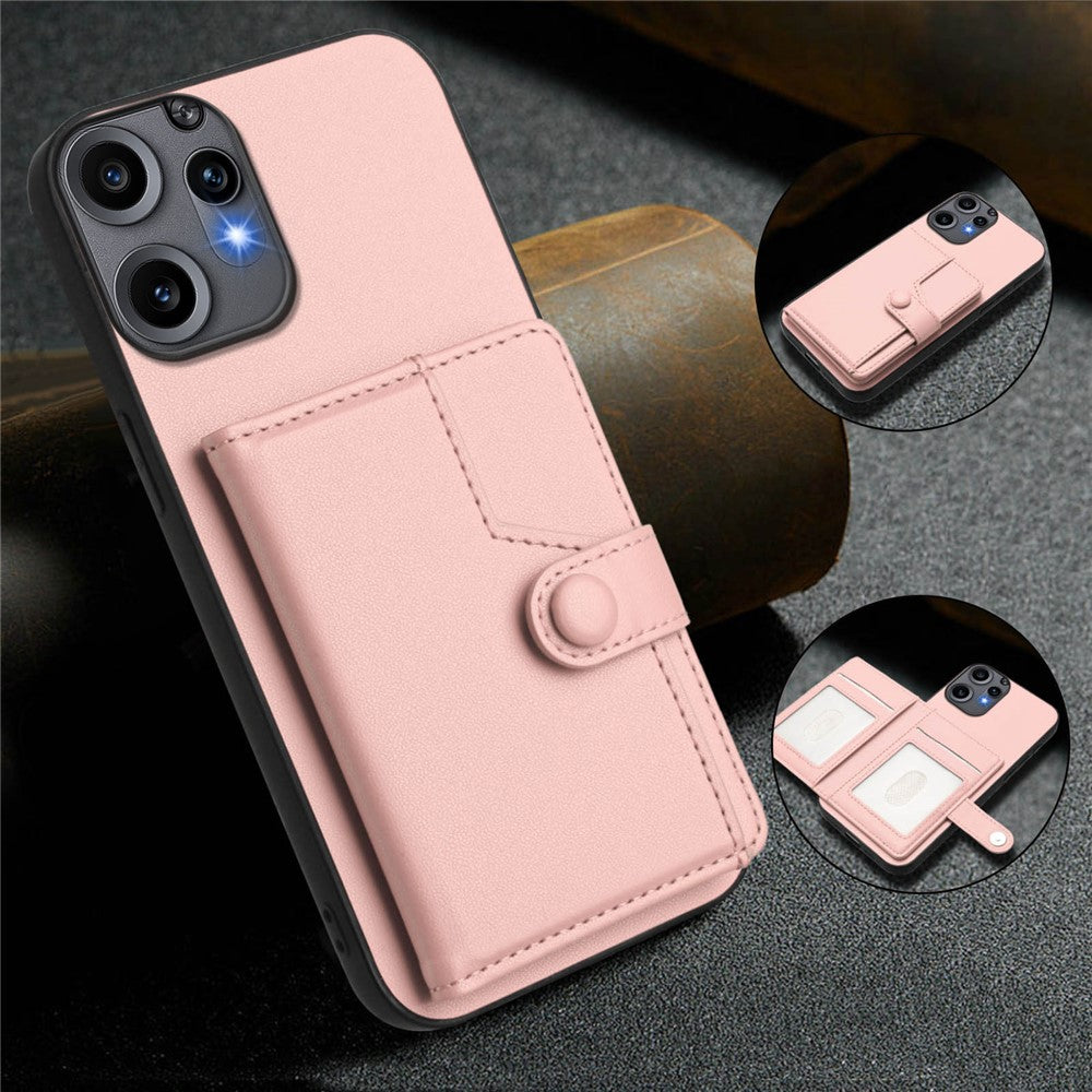 Nothing CMF Phone 2 Pro Wallet-Handyhülle – RFID-Blockierend, mit Kartenhalter & Ständer, aus TPU & PU-Leder