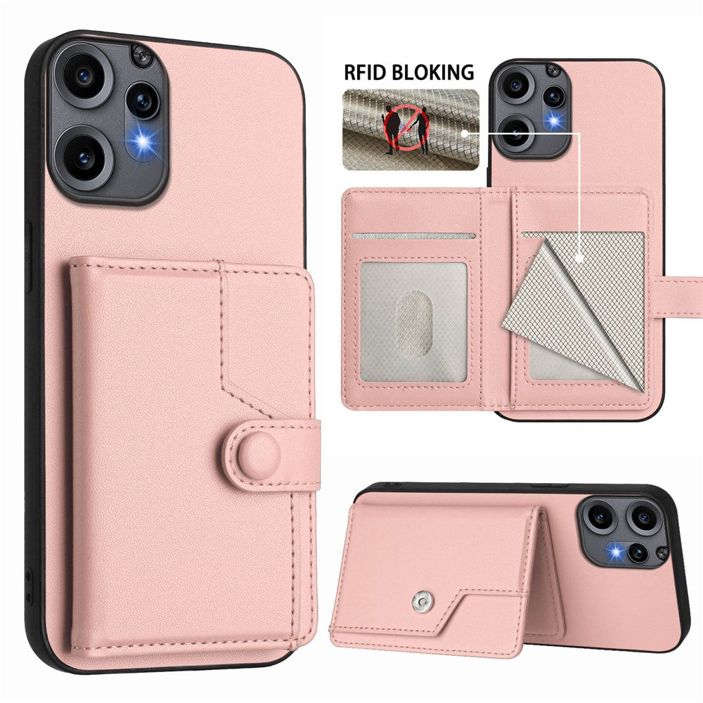 Nothing CMF Phone 2 Pro Wallet-Handyhülle – RFID-Blockierend, mit Kartenhalter & Ständer, aus TPU & PU-Leder