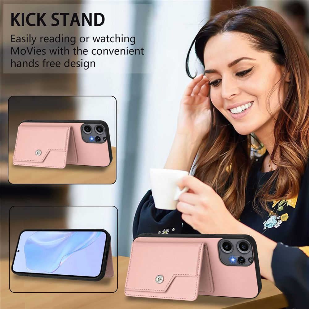 Nothing CMF Phone 2 Pro Wallet-Handyhülle – RFID-Blockierend, mit Kartenhalter & Ständer, aus TPU & PU-Leder