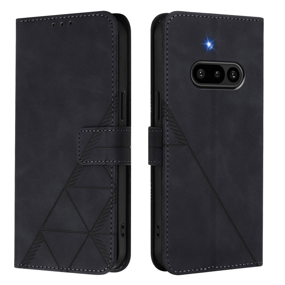 Nothing Phone (3a) Wallet-Handyhülle – Aus Leder, mit Handschlaufe, Brieftaschenständer