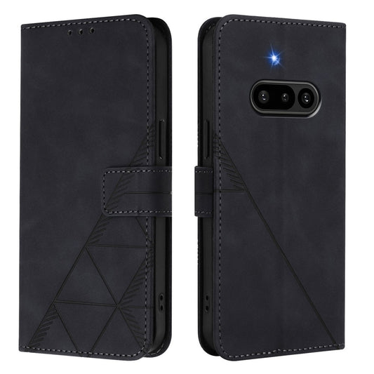Nothing Phone (3a) Handyhülle – Aus Leder, mit Handschlaufe & Brieftaschenständer