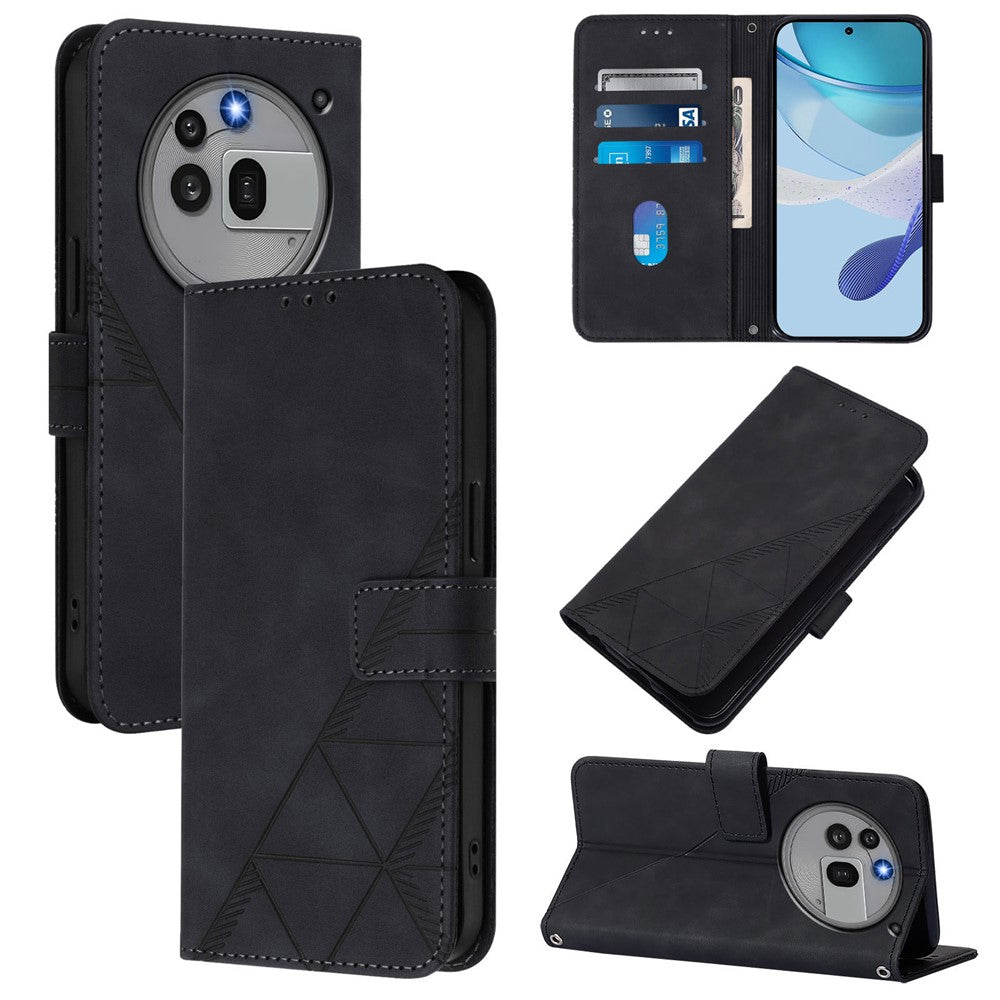 Nothing Phone (3a) Pro Handyhülle – Aus Leder, mit Handschlaufe & Brieftaschenständer