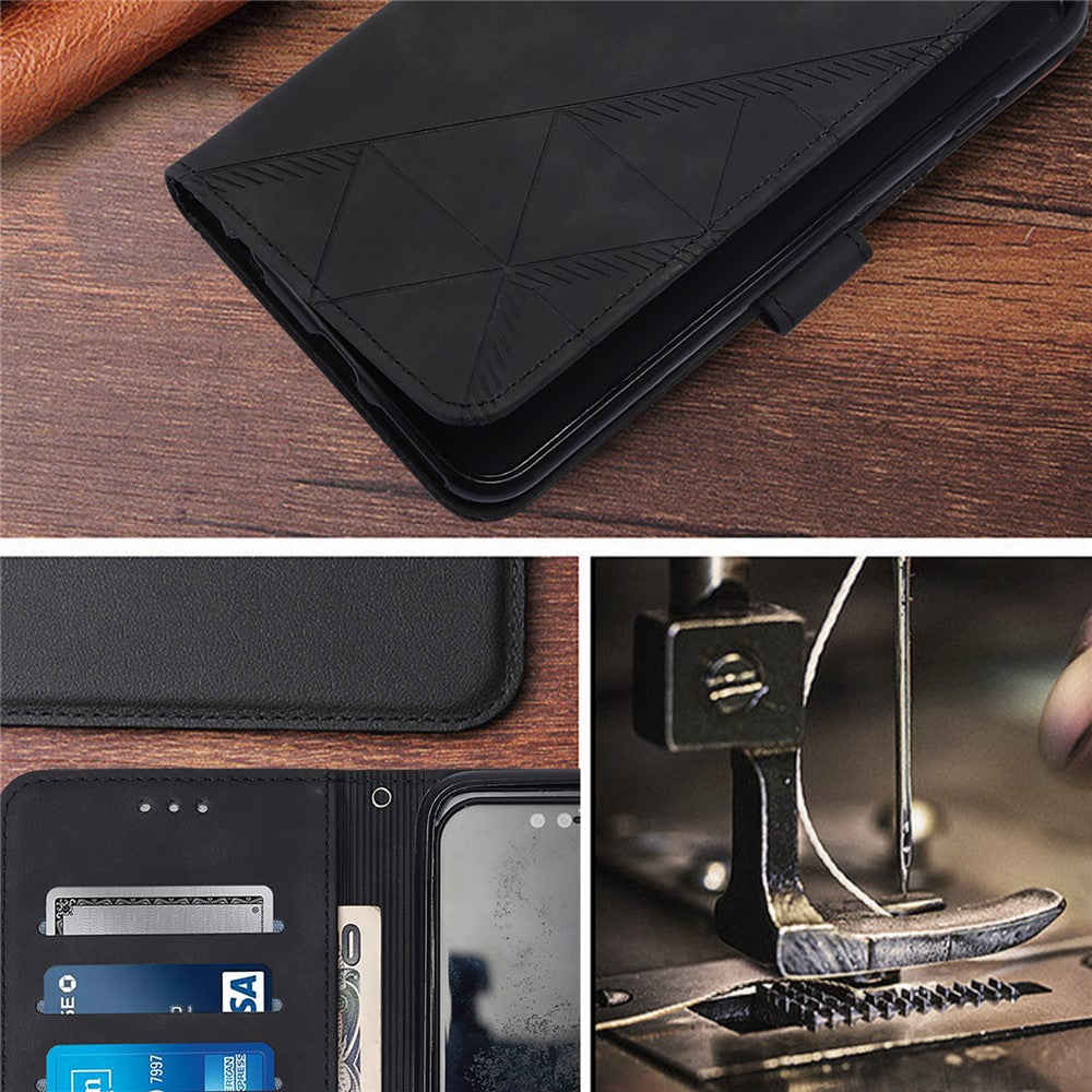 Nothing Phone (3a) Pro Wallet-Handyhülle – Aus Leder, mit Handschlaufe, Brieftaschenständer
