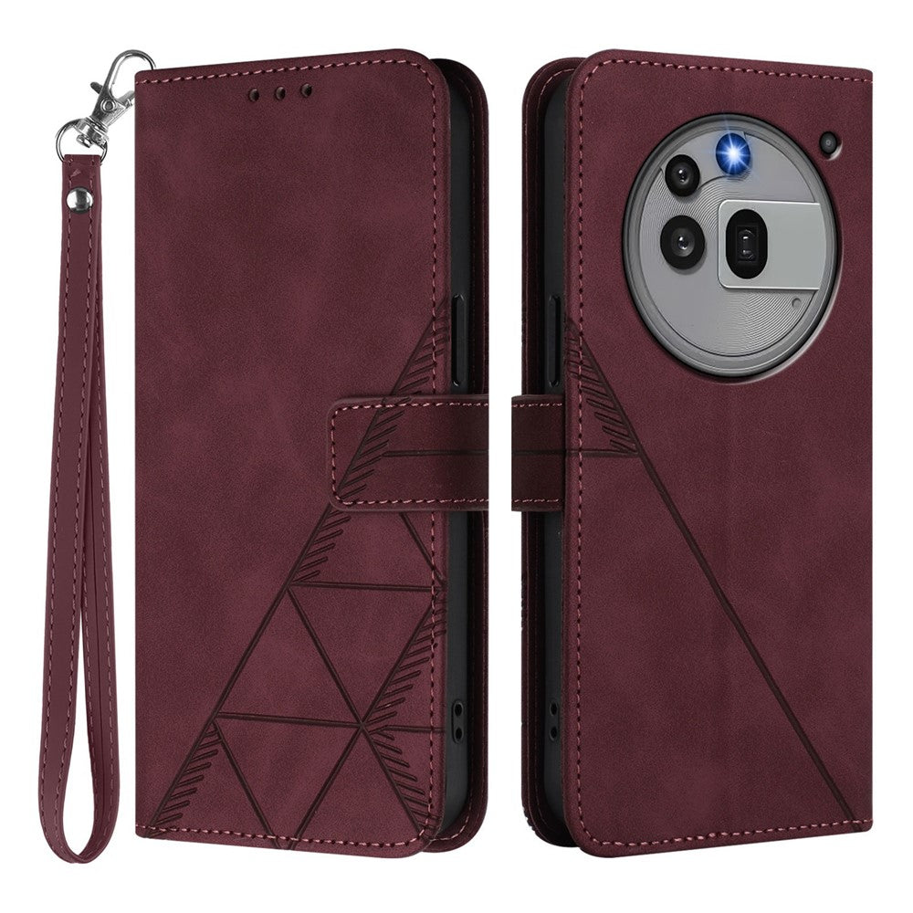 Nothing Phone (3a) Pro Wallet-Handyhülle – Aus Leder, mit Handschlaufe, Brieftaschenständer