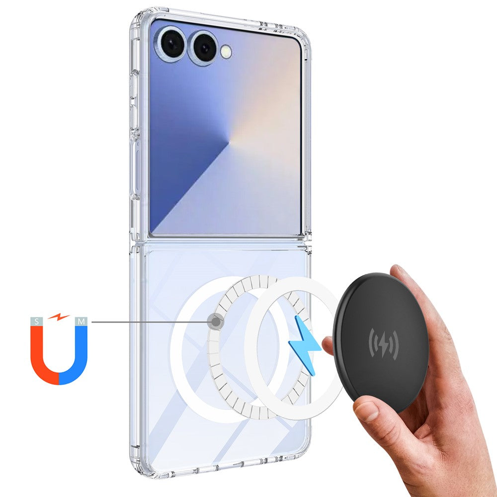 Galaxy Z Flip7 5G Magnetische Hülle – Transparent