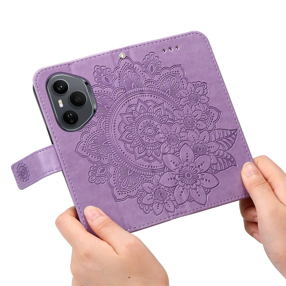 For Honor 400 Pro 5G (Global) Case Floral Pattern PU Leather Wallet Stand Phone Cover