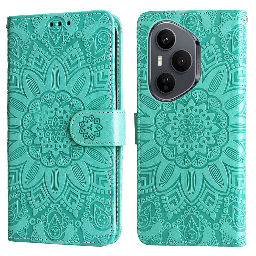 For Honor 400 Pro 5G (Global) Case Sunflower Imprint Leather Wallet Phone Cover