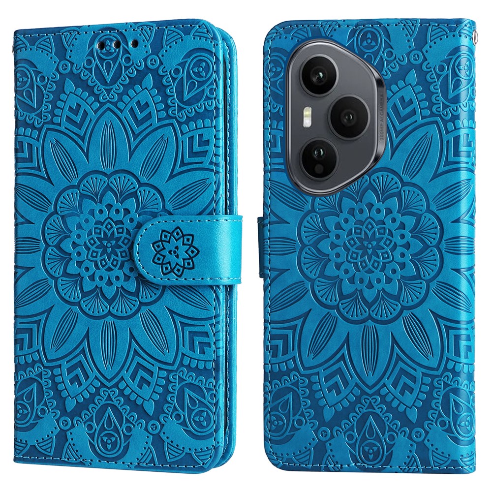 For Honor 400 Pro 5G (Global) Case Sunflower Imprint Leather Wallet Phone Cover