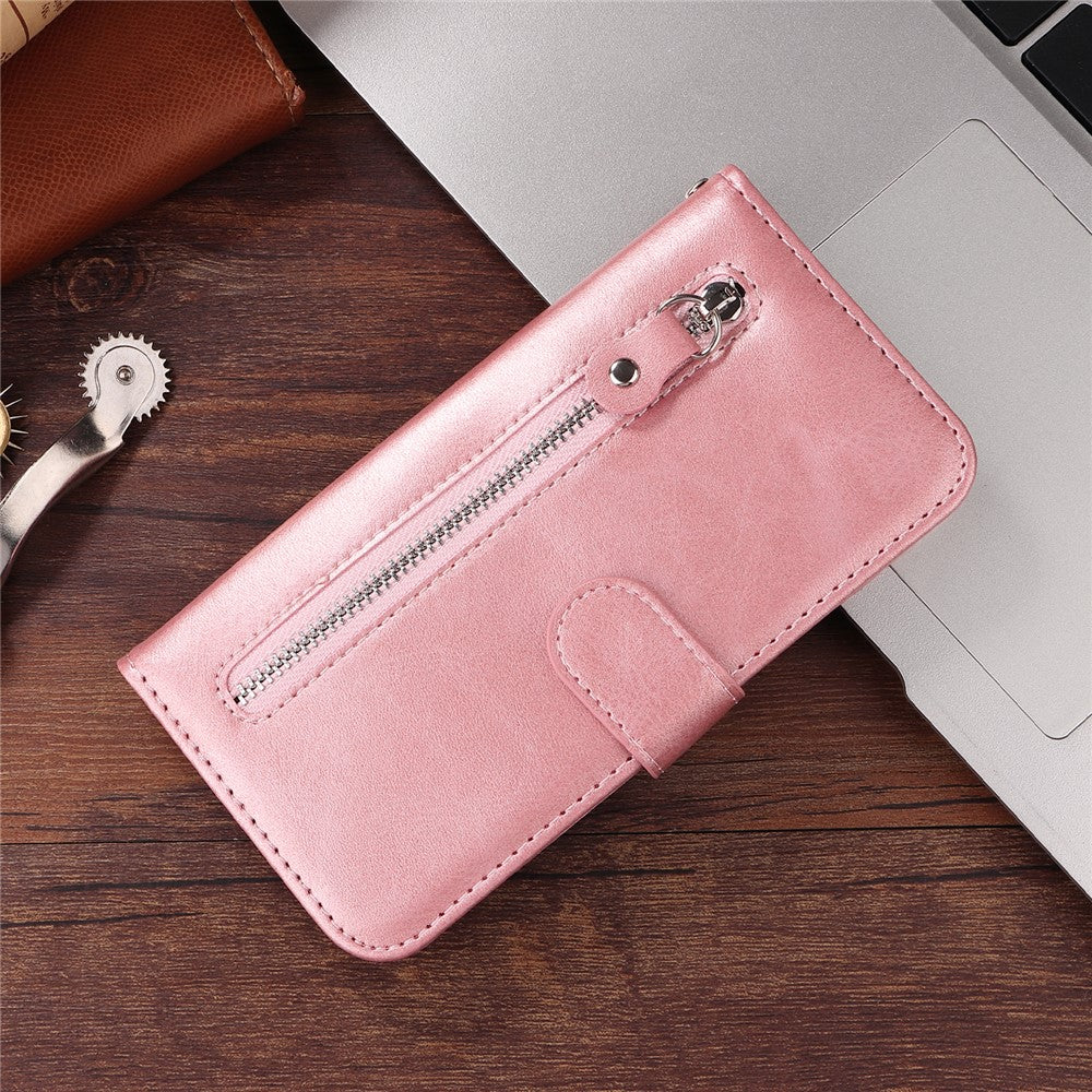 For Honor 400 Pro 5G (Global) PU Leather Cases with Zipper Pocket Wallet Phone Cover Stand
