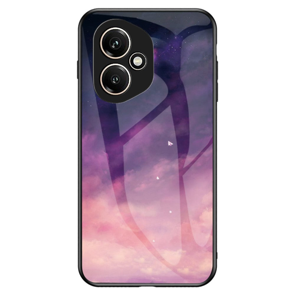 For Honor 400 5G (Global) Case Starry Sky Pattern Tempered Glass Phone Cover