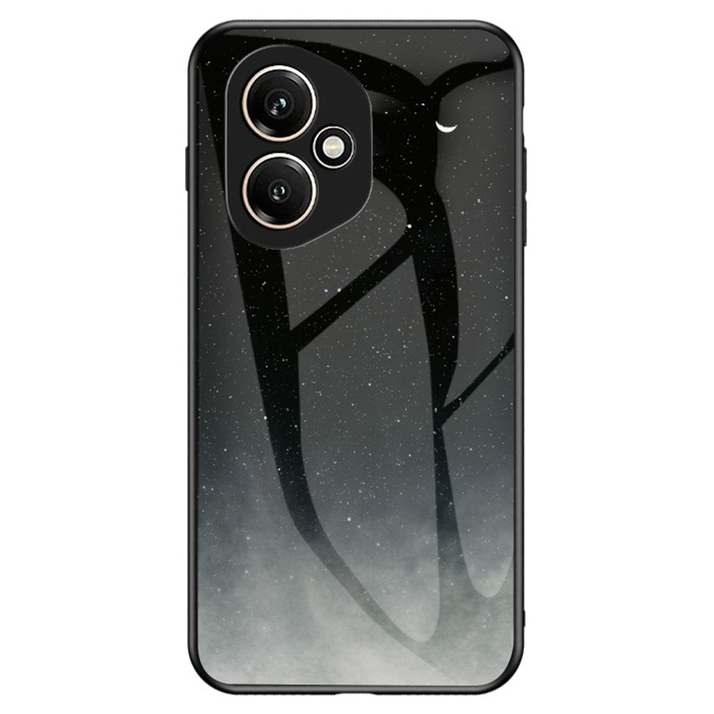 For Honor 400 5G (Global) Case Starry Sky Pattern Tempered Glass Phone Cover